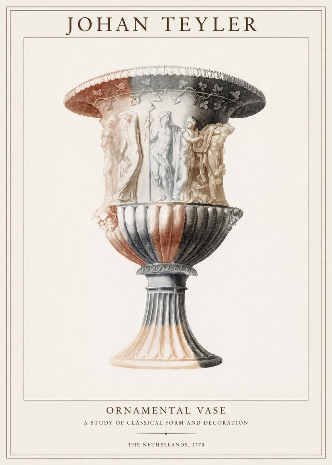 Johan Teyler Ornamental Vase I No1 - Poszter