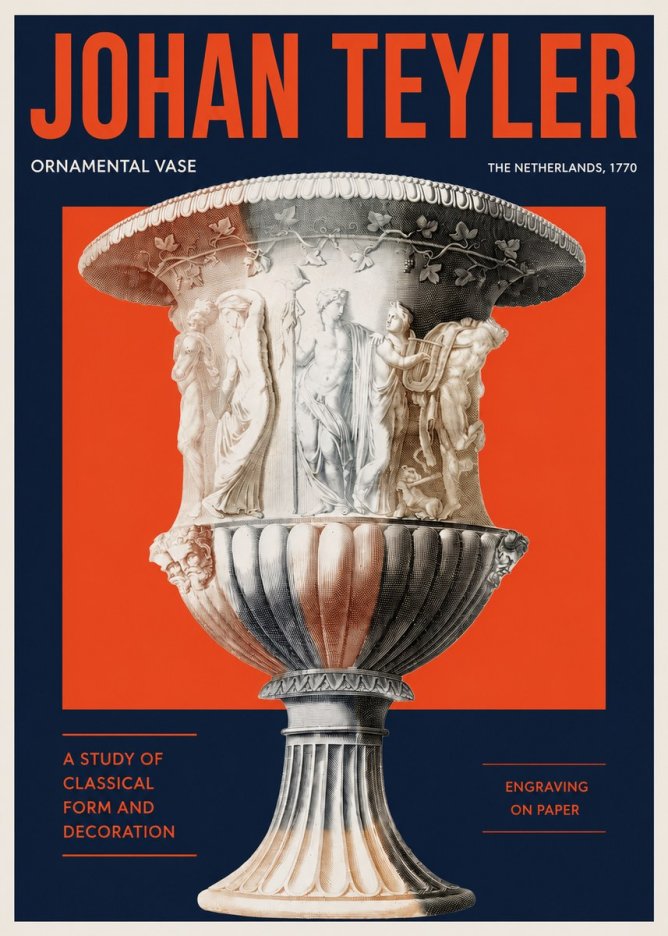 Johan Teyler Ornamental Vase I No2 - Poszter