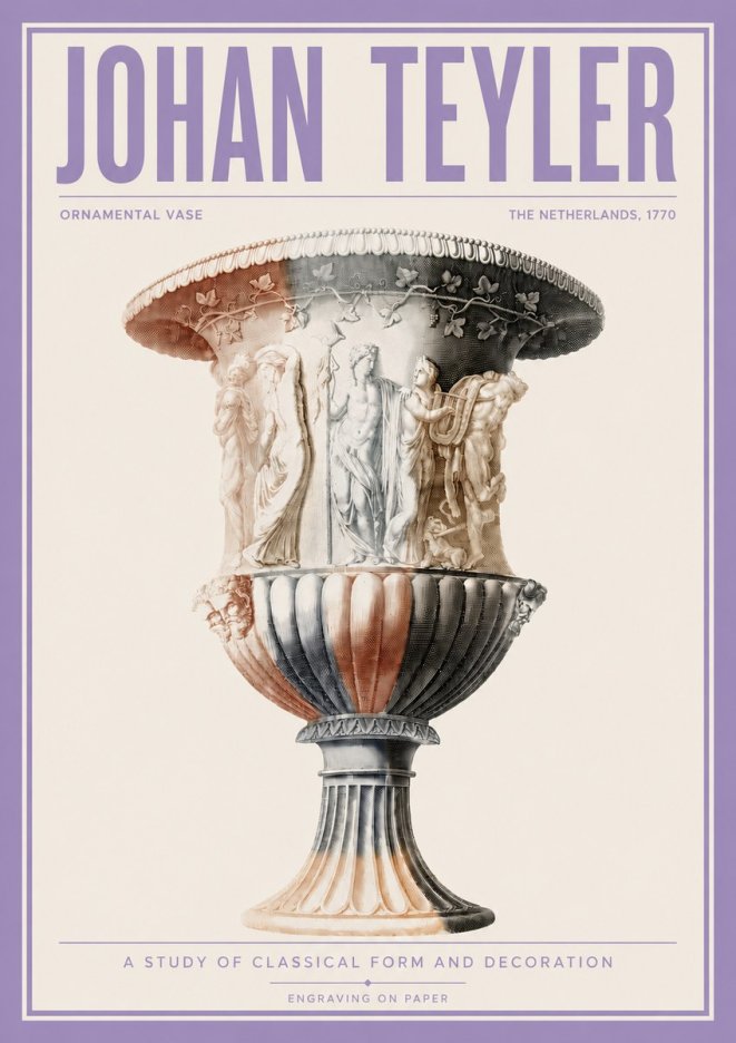 Johan Teyler Ornamental Vase I No4 - Poszter