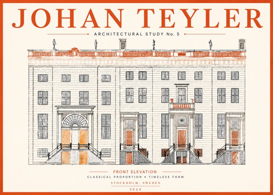 Johan Teyler Architectural Study VI No6 - Poszter