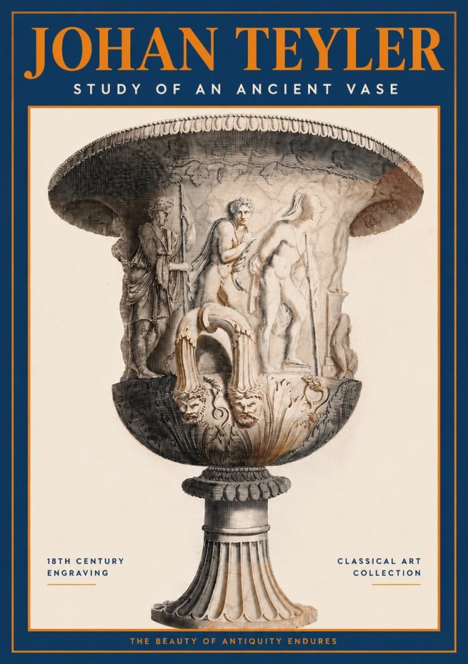 Johan Teyler Study of an Ancient Vase No2 - Poszter