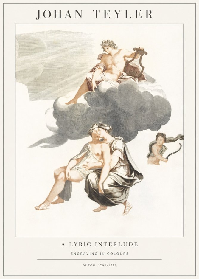 Johan Teyler Allegory of Music and Love No2 - Poszter