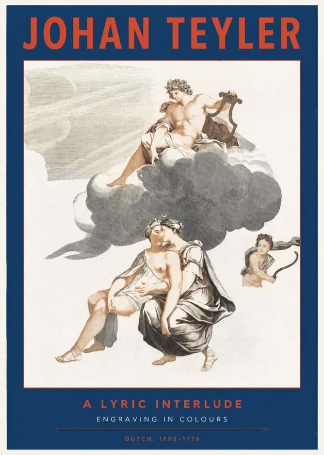 Johan Teyler Allegory of Music and Love No3 - Poszter
