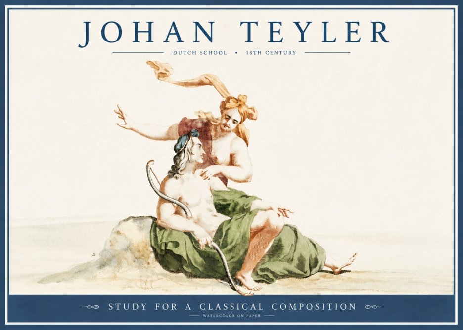 Johan Teyler Study for a Classical Composition No2 - Poszter