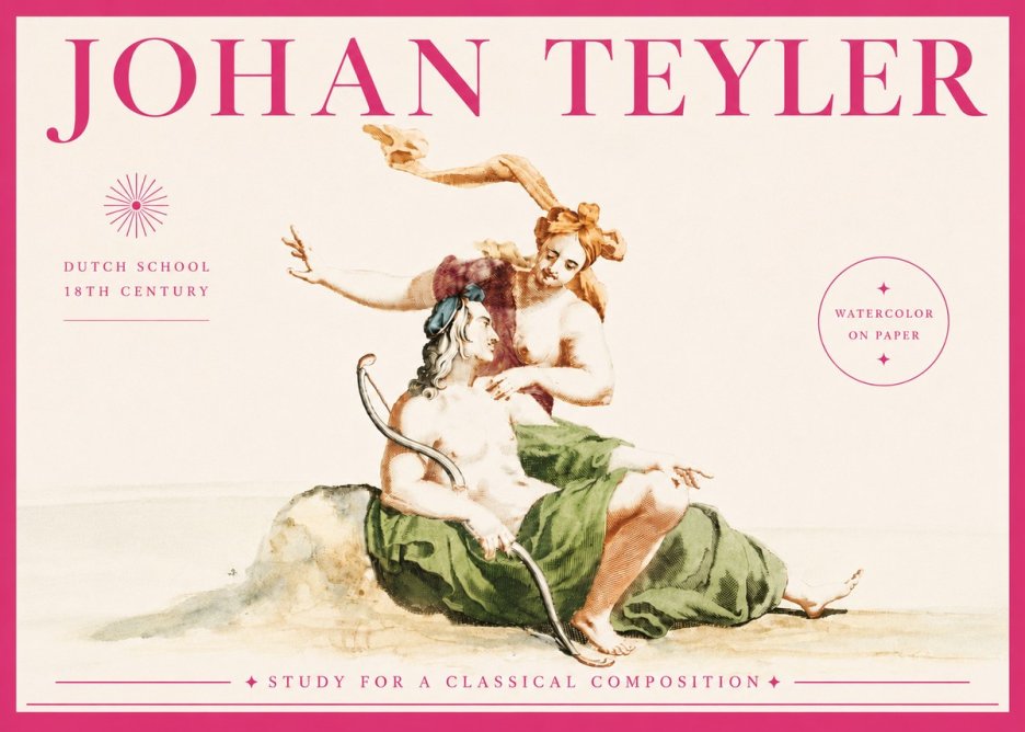 Johan Teyler Study for a Classical Composition No5 - Poszter