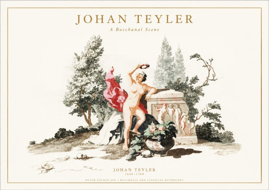 Johan Teyler A Bacchanal Scene No1 - Poszter