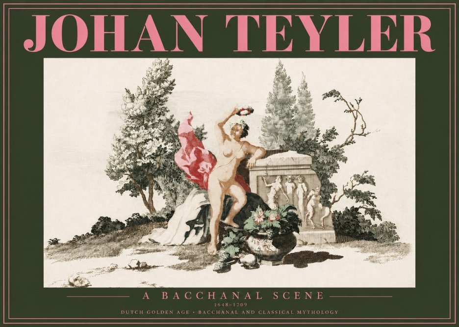 Johan Teyler A Bacchanal Scene No2 - Poszter
