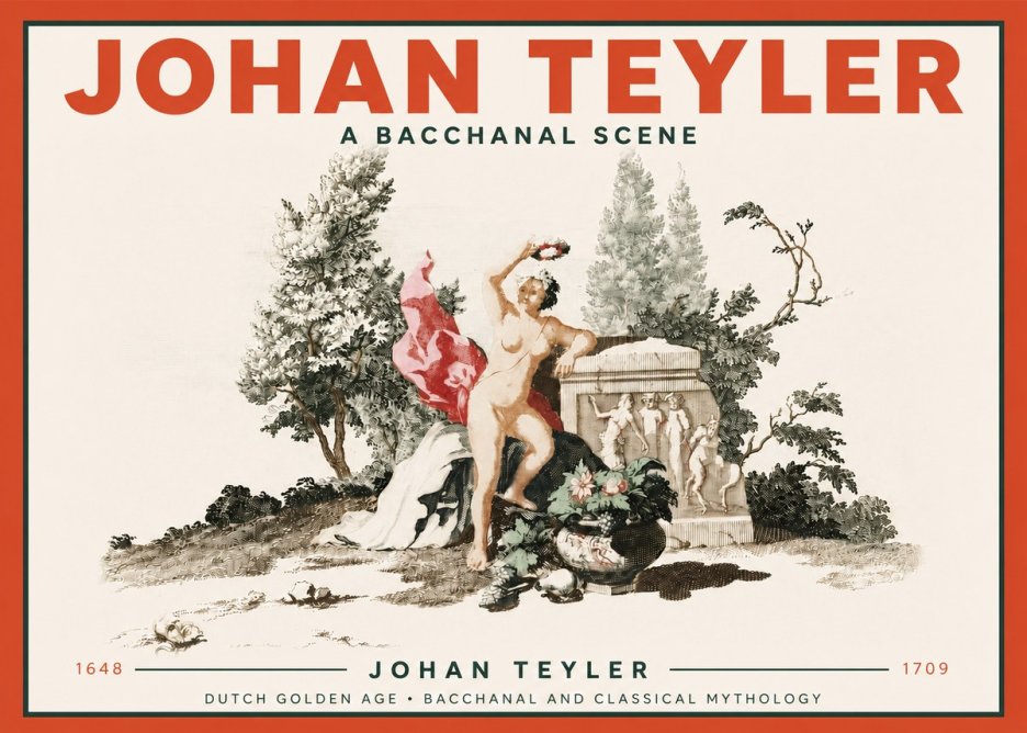 Johan Teyler A Bacchanal Scene No4 - Poszter