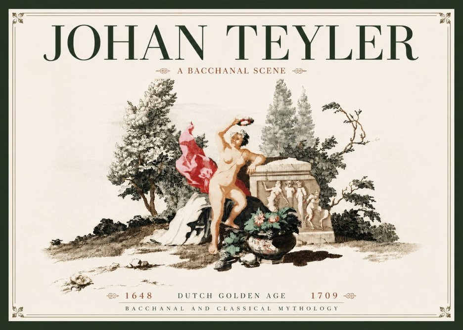 Johan Teyler A Bacchanal Scene No5 - Poszter