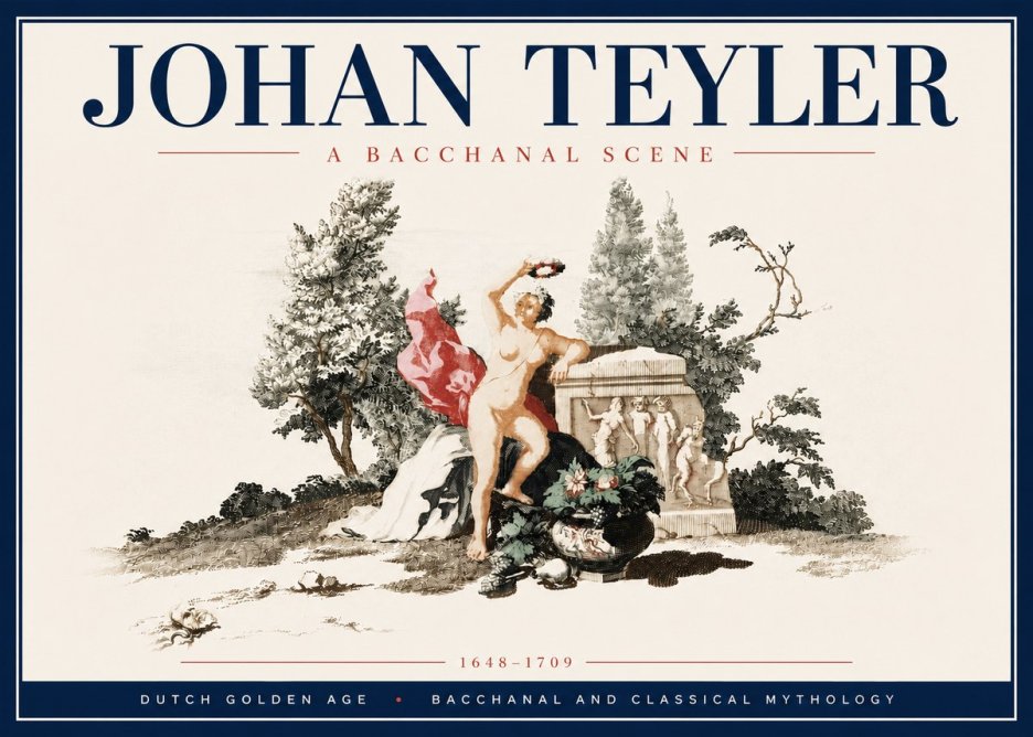 Johan Teyler A Bacchanal Scene No6 - Poszter