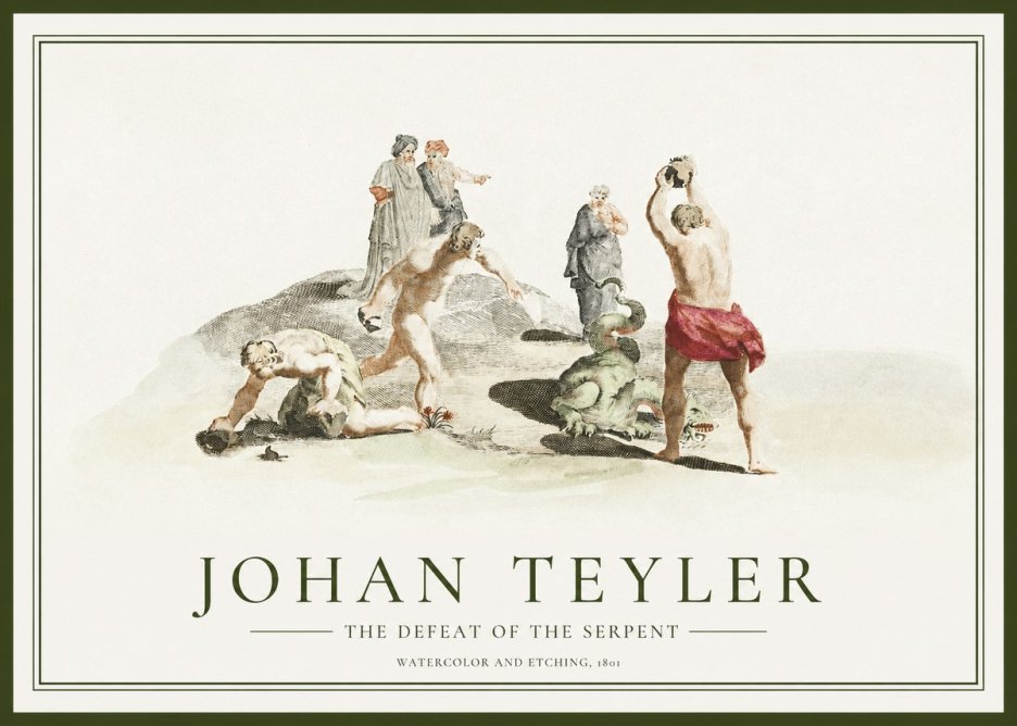 Johan Teyler Study of Ulysses and Polyphemus No2 - Poszter