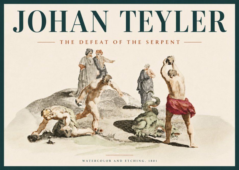 Johan Teyler Study of Ulysses and Polyphemus No5 - Poszter