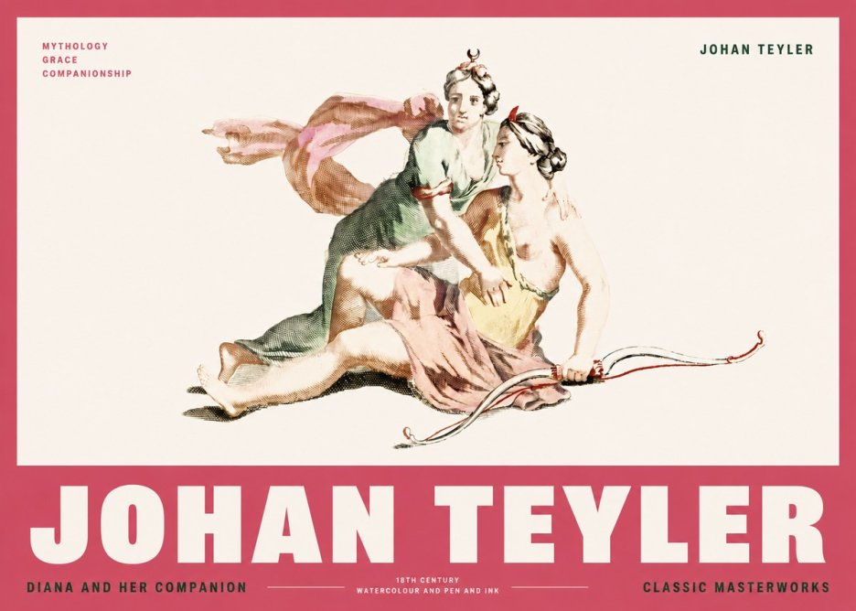 Johan Teyler Diana and Her Companion No2 - Poszter