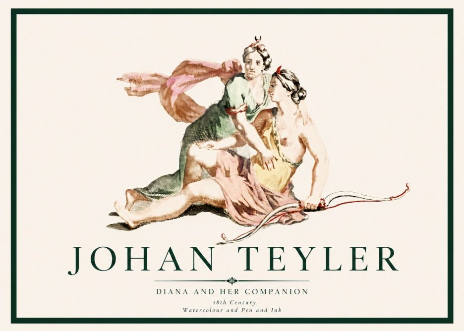 Johan Teyler Diana and Her Companion No3 - Poszter