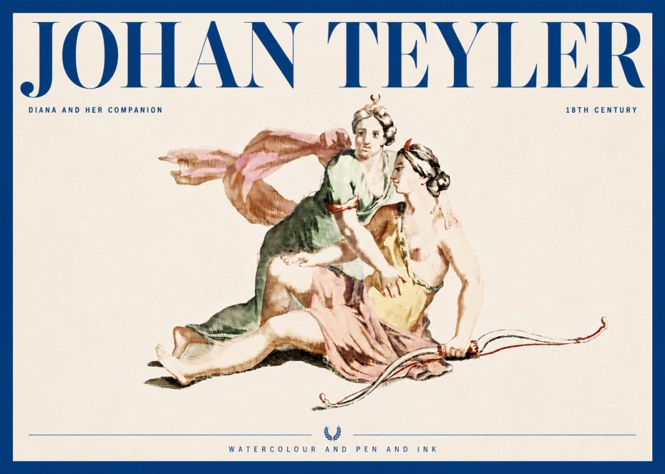 Johan Teyler Diana and Her Companion No4 - Poszter