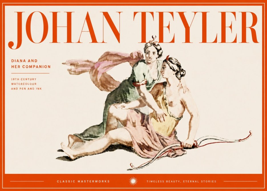 Johan Teyler Diana and Her Companion No5 - Poszter