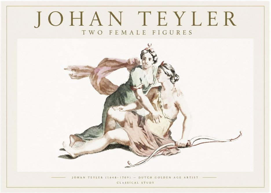 Johan Teyler Diana and Her Companion No6 - Poszter