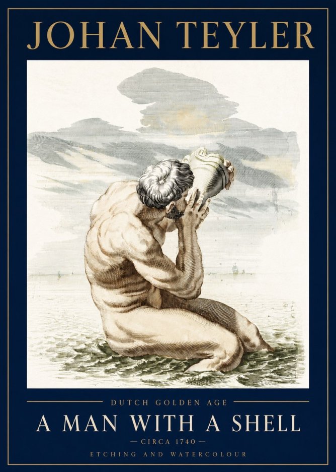 Johan Teyler A Man with a Shell No3 - Poszter