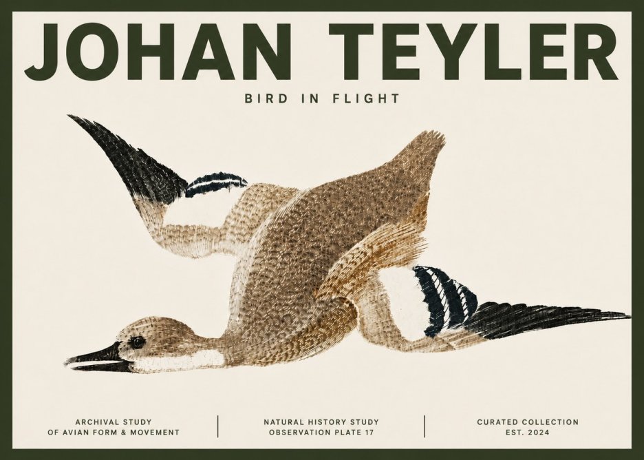 Johan Teyler Bird in Flight II No4 - Poszter