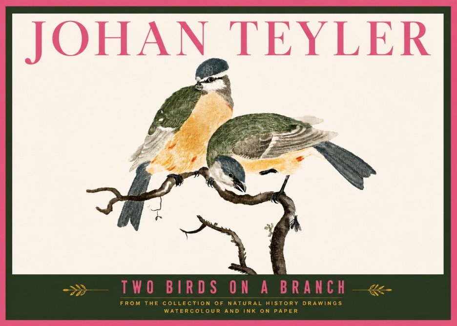Johan Teyler Two Birds on a Branch No6 - Poszter