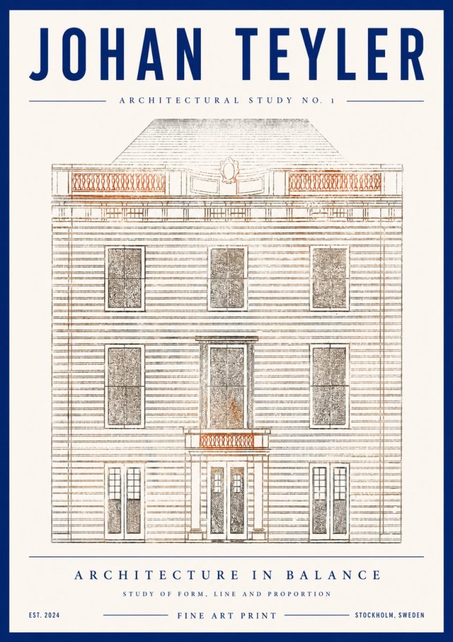 Johan Teyler Architectural Study No. 1 II No4 - Poszter