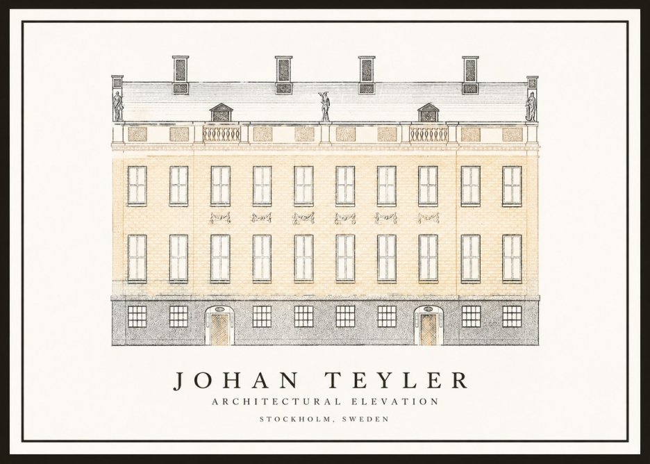 Johan Teyler Architectural Elevation No1 - Poszter