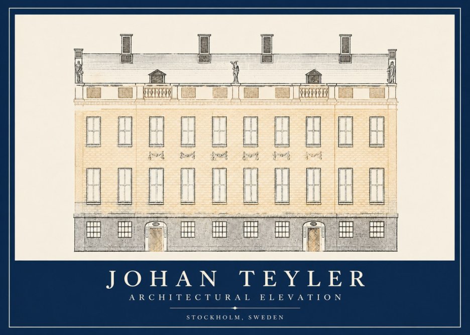 Johan Teyler Architectural Elevation No2 - Poszter