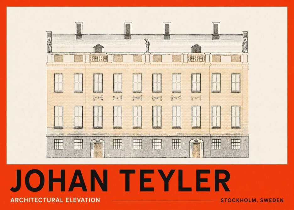 Johan Teyler Architectural Elevation No3 - Poszter