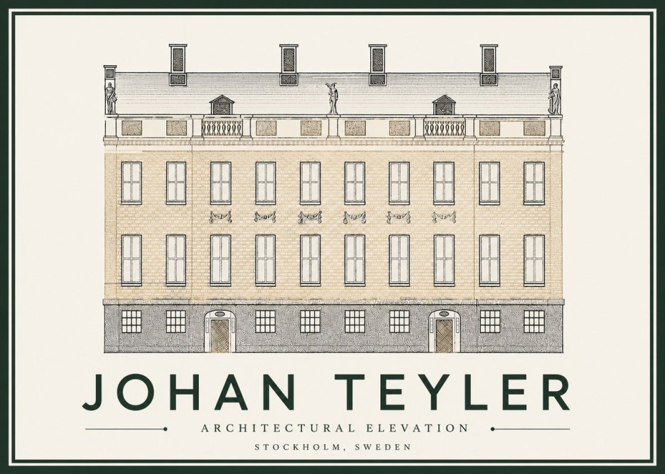 Johan Teyler Architectural Elevation No4 - Poszter