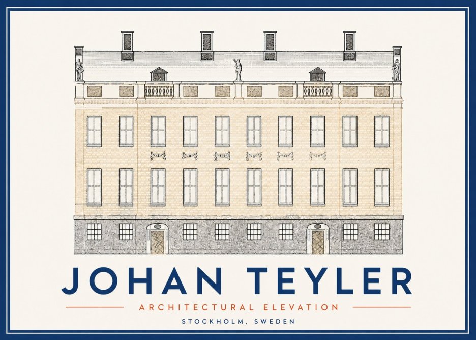 Johan Teyler Architectural Elevation No5 - Poszter