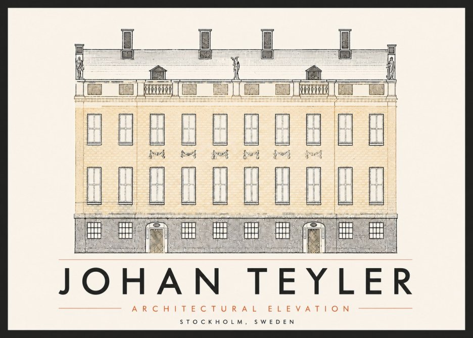Johan Teyler Architectural Elevation No6 - Poszter