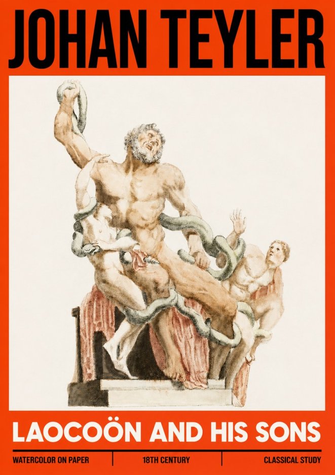 Johan Teyler The Laocoön Group No6 - Poszter