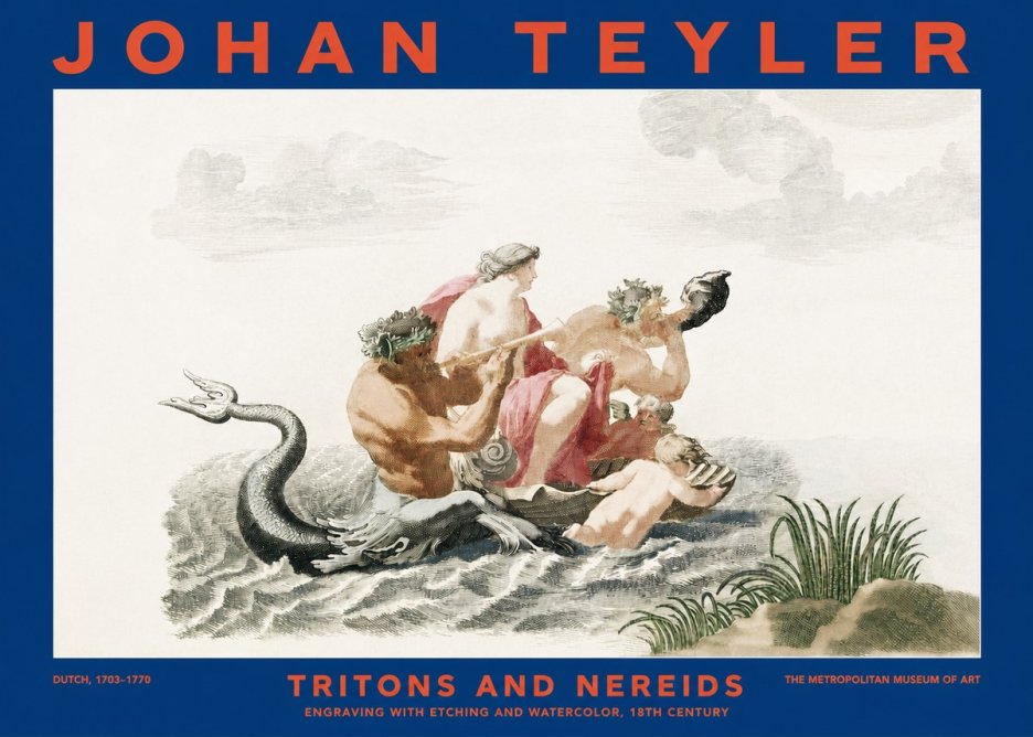 Johan Teyler Tritons and Nereids No2 - Poszter