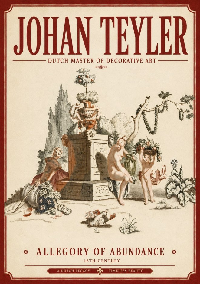 Johan Teyler Allegory of Abundance No3 - Poszter