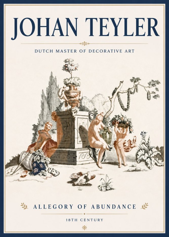 Johan Teyler Allegory of Abundance No5 - Poszter