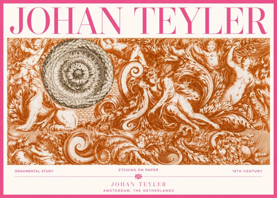 Johan Teyler Ornamental Study No3 - Poszter