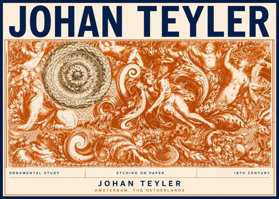 Johan Teyler Ornamental Study No5 - Poszter