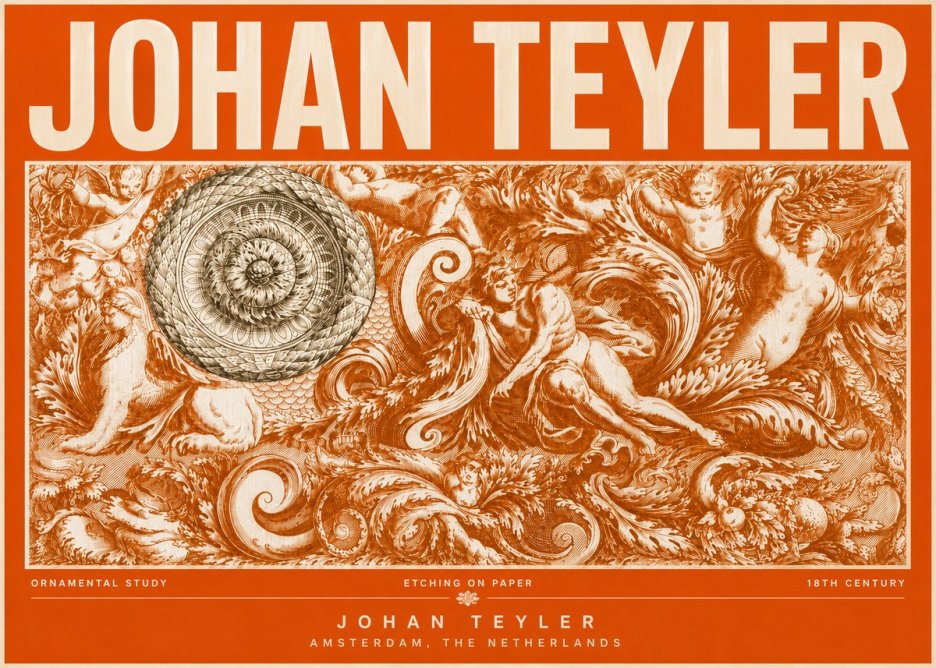 Johan Teyler Ornamental Study No6 - Poszter