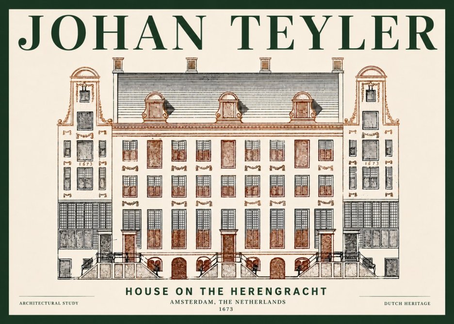 Johan Teyler Architectural Study VIII No6 - Poszter