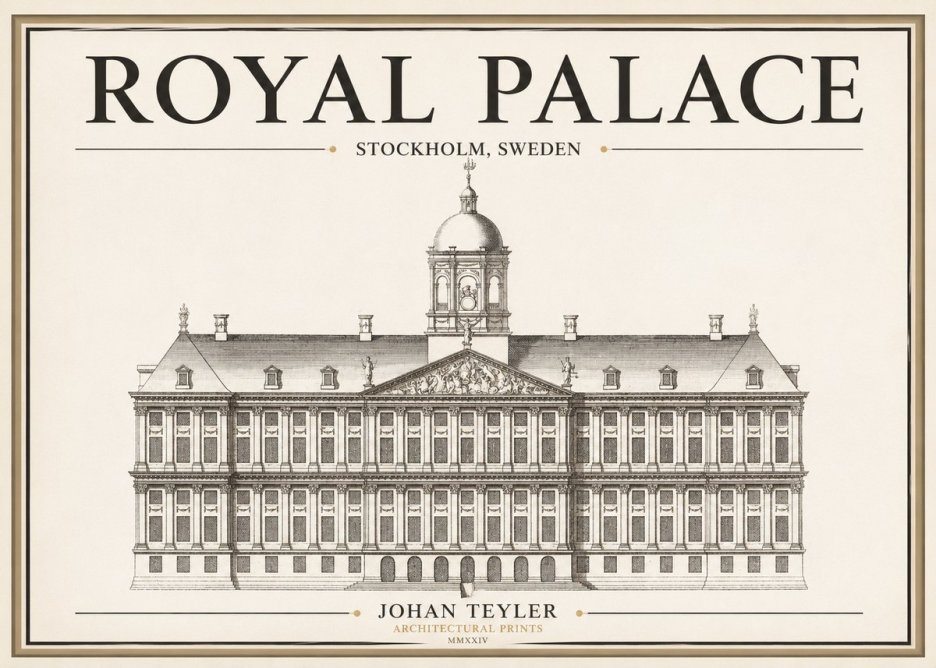 Johan Teyler Royal Palace No1 - Poszter