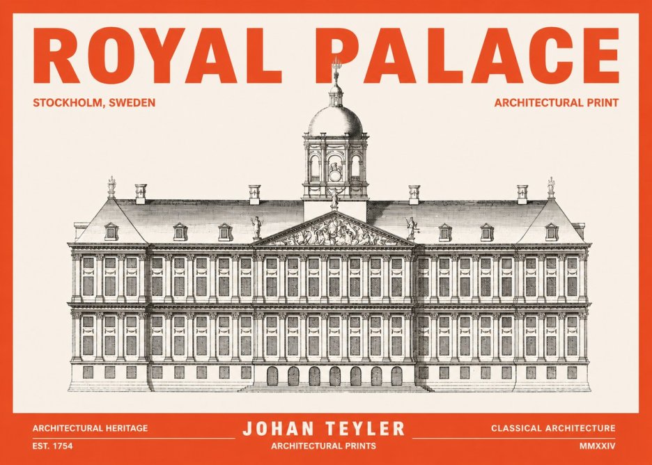 Johan Teyler Royal Palace No3 - Poszter