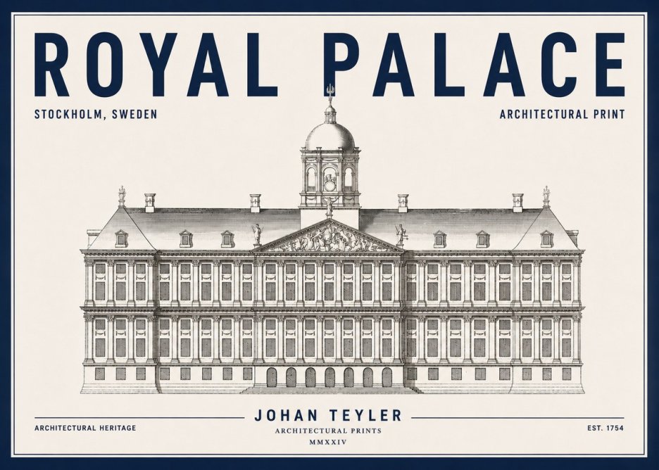 Johan Teyler Royal Palace No4 - Poszter