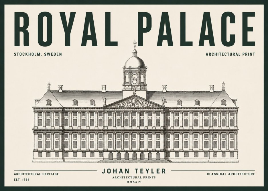 Johan Teyler Royal Palace No5 - Poszter