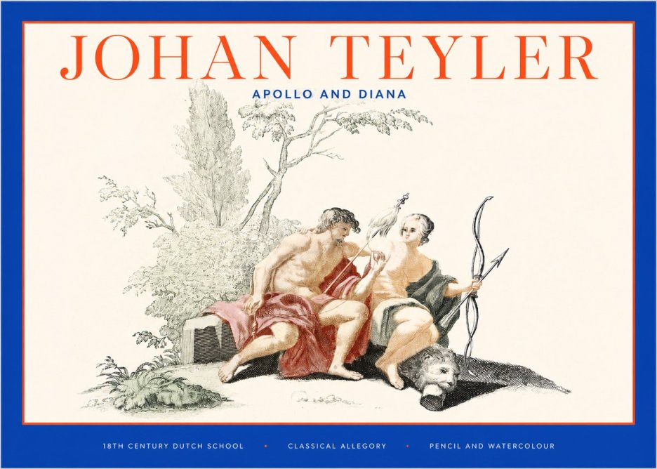 Johan Teyler Classical Study with Cupid and Symbols No6 - Poszter