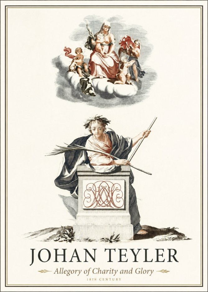 Johan Teyler Allegory of Charity and Glory No1 - Poszter