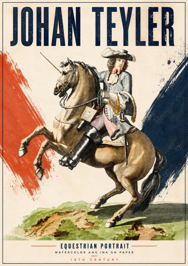 Johan Teyler Equestrian Portrait No5 - Poszter