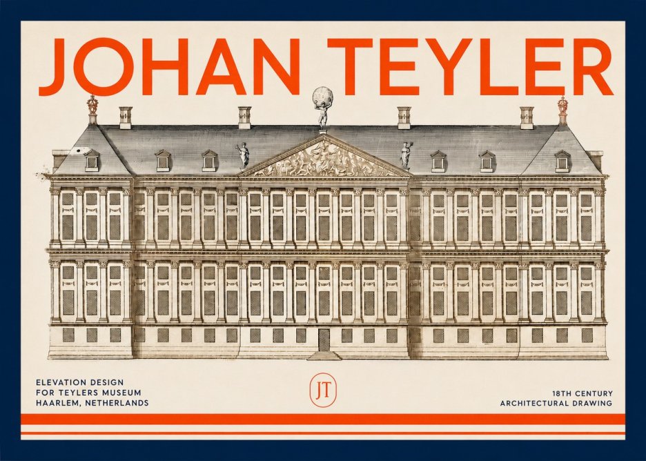 Johan Teyler Elevation Design for Teylers Museum, Haarlem No2 - Poszter