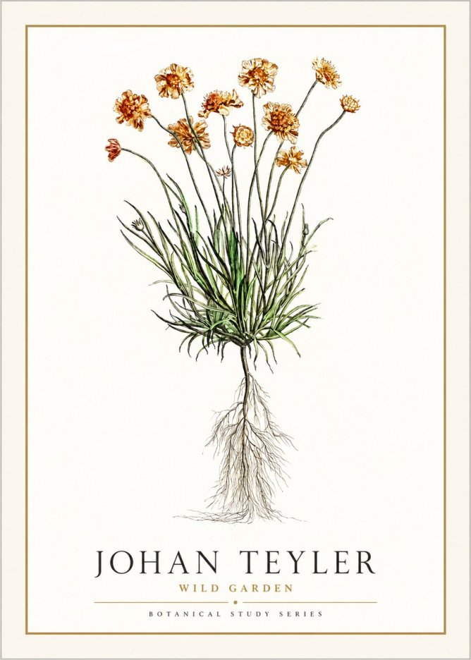 Johan Teyler Botanical Study No. 01 No6 - Poszter