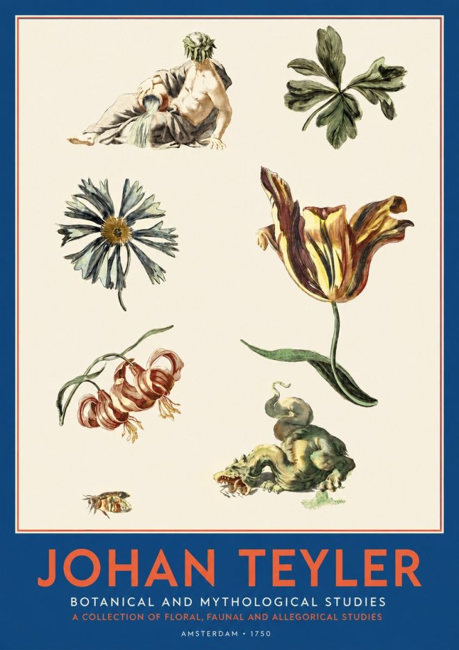 Johan Teyler Botanical and Mythological Studies No2 - Poszter