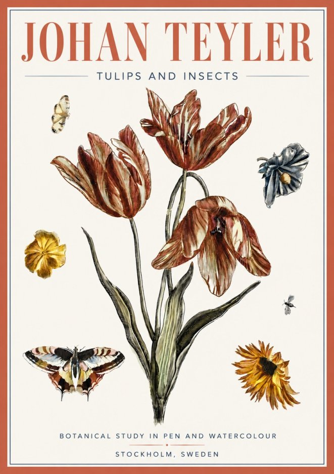 Johan Teyler Tulips and Insects No6 - Poszter